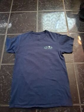 Simply Southern Navy Tee with Small Wave Logo